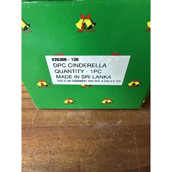 Grolier Disney Porcelain Treasures Ornament: CINDERELLA In Box - Picture 6 of 6